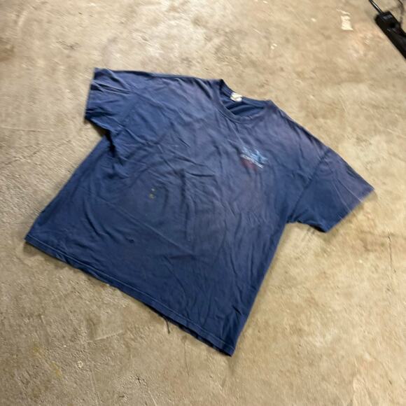 Y2K Sun Faded Architecture Graphic T-Shirt - Picture 3 of 8